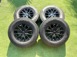 【バリ溝】PREMIX HC2×6 15×6J +33 6H PCD139.7 iceGUARD G075 195/80R15 2021年製 スタッドレス タイヤホイールセット【MS1112TH2】