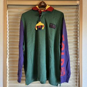 XS 新品 POLO RALPH LAUREN snow beach hoodie スノービーチ パーカー rrl country sport 1992 1993 stadium p wing snow beach p wing