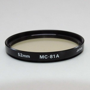 ACB6419　マルミ　フィルター MC-81A 52mm 色温度変換