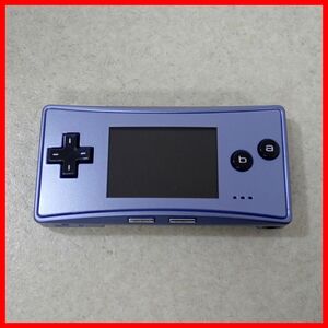 GBmicro GAME BOY micro ゲームボーイミクロ 本体 OXY-001 ブルー 任天堂 Nintendo ジャンク【10