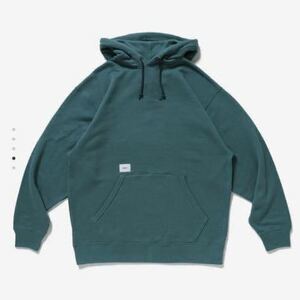 即決　新品　wtaps ダブルタップス オーバーフーディ　パーカー AII 01 / HOODY / COTTON サイズS TEAL 綿100% 未使用　ゆうパック80