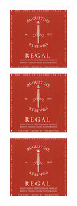 即決◆新品◆送料無料AUGUSTINE REGAL/RED SET×3(オーガスチン ミディアムテンション/メール便