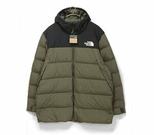 ☆下げ札付き THE NORTH FACE ◆M UX DOWN JKT-RTO ロング ダウンジャケット ニュートープグリーン XXL コート 中綿 ノースフェイス ◆K2G