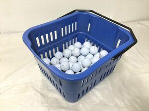 N3-096◆SOKO ソーコー ゴルフボールカゴ Titleist PRACTICE 約50球ボール付 レジャー(ゴルフボールバスケット/100から150ボール用) 現状品