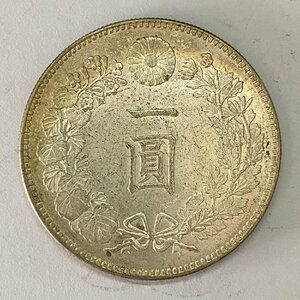 Y838 日本銀貨 明治二十四年 一圓銀貨 小型 直径約38.22mm 重量約26.9g 厚み約2.65mm