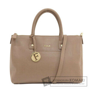 Furla フルラ 2WAY ハンドバッグ レザー レディース 中古