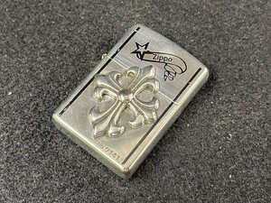 KK0606-97　Zippo　オイルライター　2005年製　シルバー色　ジッポ　喫煙グッズ　喫煙具