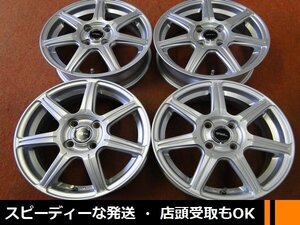 ★☆ ブリヂストン TOPRUN インセット深めです★☆ 15×5.5J +50 PCD100/4H 4本 フィット フリード ★迅速発送 店頭受け取り対応 長野県