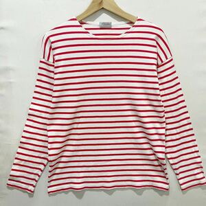 ARMOR-LUX (アルモーリュックス) ボーダー 長袖 シャツ (M) RED WHITE | Mens メンズ レッド ホワイト フランス製