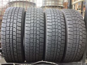 175/70R14 84Q 4本 ダンロップ ウィンターマックス WM02 中古 バリ山 (103308K1604) シエンタ ヴィッツ フィット カローラフィールダー