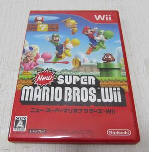 [No894] ゲームソフト Wii ニュー・スーパーマリオブラザーズ 中古品