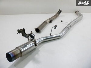 ワンオフ S13 シルビア SILVIA SR20DET 砲弾 マフラー チタン+ステンレス ストレート 競技用 即納 棚33