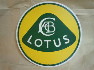 ＬOTUS ガレージサイン　アルミ製旧ＬOTUSロゴマーク　３６ｃｍ径　アルミ製