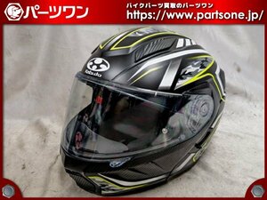 ●中古・美品●OGK Kabuto RYUKI ENERGY (フラットブラックイエロー) システムヘルメット Lサイズ●[M]梱包●55350