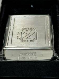 zippo 底面斜体 ロゴ Zマーク SINCE 1932 筆記体 年代物 1989年製 silver AMERICAN TRAD シルバー 希少刻印 デットストック ケース