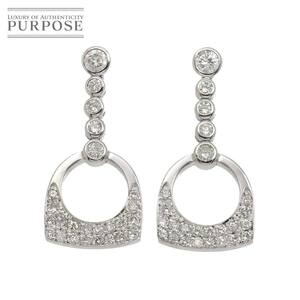 ダイヤ 0.84ct/0.84ct ピアス K18 WG ホワイトゴールド 750 Diamond Earrings Pierced 90254587