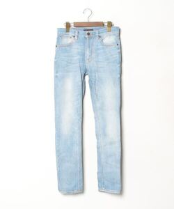 「Nudie Jeans」 加工スキニーデニムパンツ W28 L32 ブルー メンズ