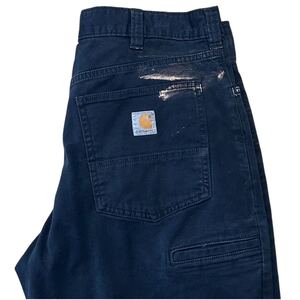 Carhartt カーハート ダックペインターパンツ W34 ブラック (D134)