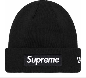 新品 即決 23AW Supreme New Era Box Logo Beanie Black シュプリーム ニューエラ ボックスロゴ ビーニー