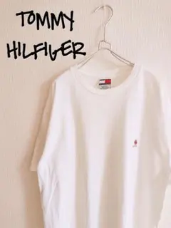 D221041 TOMMY HILFIGER 刺繍エンブレム半袖Tシャツ