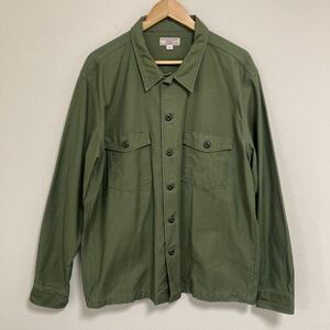 Wallace &Barnes J.CREW Utility Jacket ミリタリーシャツ ユーティリティシャツ XL