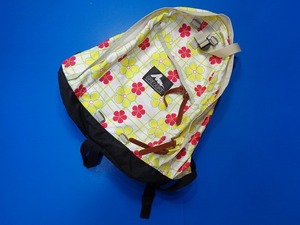 13925■美品 USA製 GREGORY DAYPACK グレゴリー デイパック スプリング フラワー 赤 黄 白 デイアンドハーフ オールデイ リュック