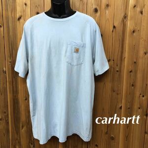 carhartt /カーハート /メンズ2XL 半袖Tシャツ ポケットTシャツ クルーネック トップス ワーク アメカジ USA古着 大きいサイズ