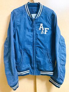 Abercrombie&Fitch アバクロンビー&フィッチ ダメージ バックプリント ジャケット スタジャン Mサイズ