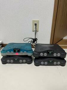 Nintendo ニンテンドー64 NUS-001 本体×4台まとめ売り 通電確認済み　保管品