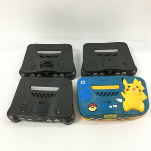 TEI【現状渡し品】ニンテンドウ 64 N64 ピカチュウ まとめ売り ジャンク品〈023-241119-MA-06-TEI〉