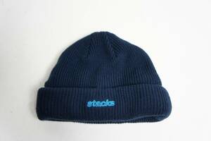 美品 NAUTICA ノーティカ Knit Cap JOTA 8.6 ワッチ ニット キャップ ビーニー 帽子 213-1827 紺 ONE SIZE 本物 930O