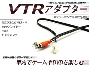 【メール便送料無料】 VTR入力アダプター トヨタ ランドクルーザー 100 UZJ100/HDJ101 H10.2～H11.7 外部入力 メーカーナビ用