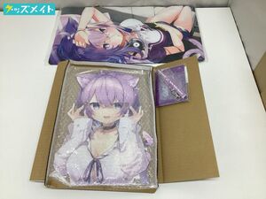 【現状】Vtuber ホロライブ 猫又おかゆ 活動3周年記念グッズ まとめ売り BIGメガネ置きアクリルスタンド ラバーマット 他