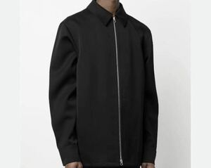 JIL SANDER ジルサンダー シャツ ジャケット サイズ46 黒 ウール