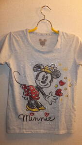 ★DISNEY CHARACTER★ミニーマウス　ディズニーTシャツサイズM　USED IN JAPAN　Disney Tops Size M