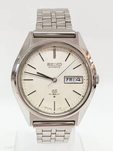 ☆1円スタート☆　 GRAND SEIKO グランドセイコー GS ハイビート 5646-7010 自動巻き 腕時計 シルバー　稼働品