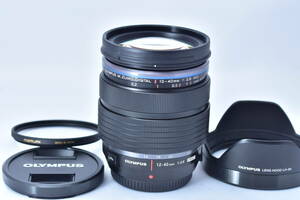 ★新品同様★OLYMPUS オリンパス M.ZUIKO DIGITAL ED 12-40mm F2.8 PRO★フード・marumi exus 高級フィルター付★専門店 動作確認済み★