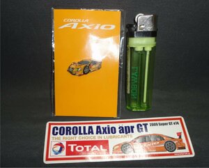 ◆カローラ アクシオ ピンバッジ 非売品 GT300 参戦記念 ステッカー COROLLA Axio