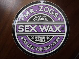 ◆新品U.S.セックスワックス【SEX WAX】輸入ロゴ◎StickerステッカーPUR限定◆定形郵便対応