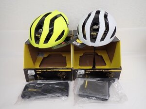 【未使用展示品】MAVIC/マヴィック エアロヘルメット COMETE ULTIMATE MIPS Size L(57-61cm) イエロー/ホワイト 2個セット ◆ 701A4-25