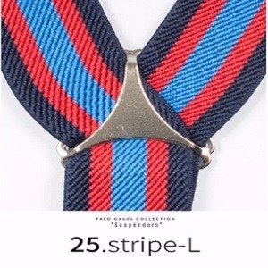 サスペンダー☆Ｙ☆25mmフォーマルからカジュアルまで幅広いスタイリング　25，stripe-L　☆即日発送☆新品☆送料無料☆メンズレディース☆