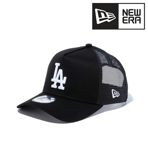 NEWERA キャップ 9FORTY A-Frame ロサンゼルス ドジャース LA メッシュキャップ ニューエラ 940 黒 ブラック 