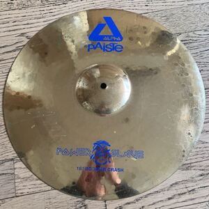 paiste パイステ 18 Boomer Crash Iron Maiden Nicko McBrain Signature 限定品 Power Slave Iron Maiden アイアンメイデン