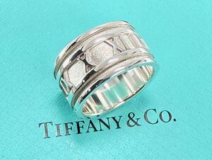 ★美品★TIFFANY & Co. ティファニィー アトラスリング・シルバー925 刻印 17号