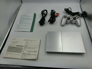 【中古現状品・通電確認済】SONY ソニー PlayStation2本体 SCPH-90000/サテンシルバー PS2 箱・取説有り その他付属品有 1FA1-T100-9E0001