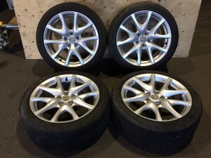 中古 マツダ RX-8 純正ホイール 18インチ 8J +50 PCD114.3 5H タイヤ付き4本セット