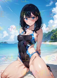 【限定1点】【高画質】SSSS.GRIDMAN　グリッドマン　宝田六花　同人 ポスター A4　美女　美少女　水着　イラスト　コスプレ　４