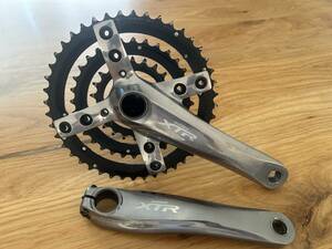 中古 SHIMANO シマノ DEORE ディオーレ XTR FC-M960 170mm 44/32/22T 3×9s クランクセット