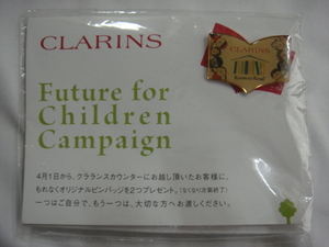 CLARINS・クラランス^,,.ピンバッジ_.,,^「新品」