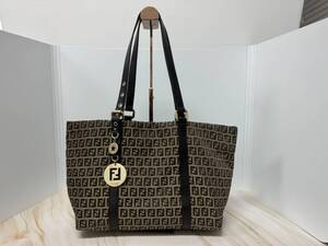 ◆フェンディ FENDI ズッカ柄 トートバック キャンバス ショルダーバック レディース 美品◆